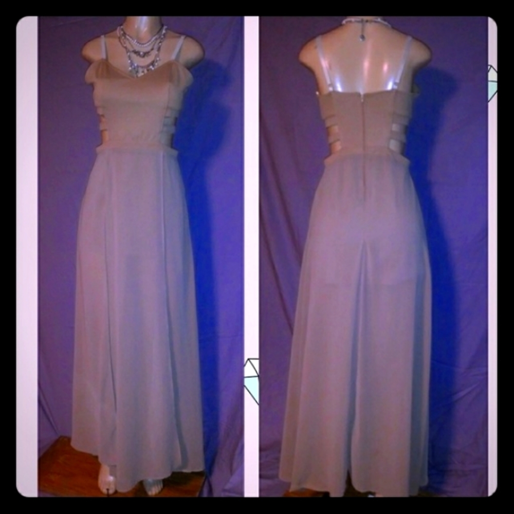Cut out maxi dress sheer